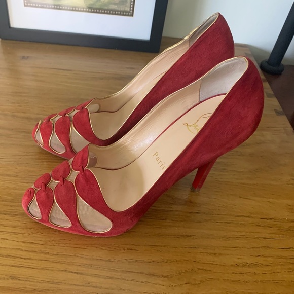 Christian Louboutin Shoes - Christian Louboutin Moira Rosso suede pumps 120